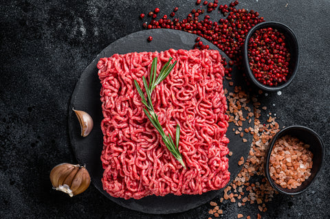 minced goat meat